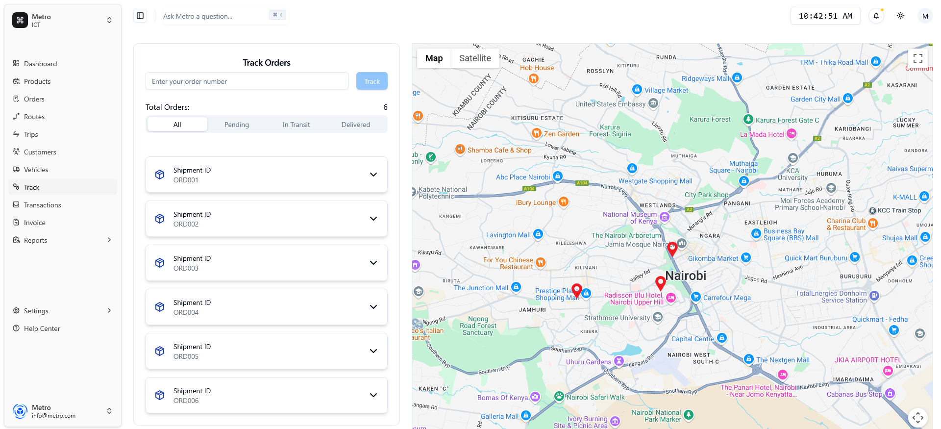 Shipment Tracker Dashboard